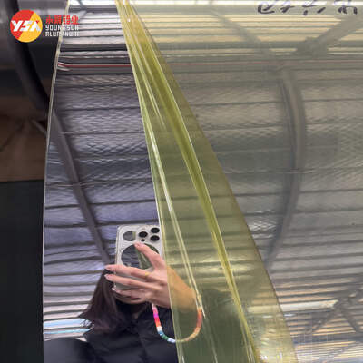 Self Cleaning PVDF Mirror Aluminum Sheet 1050 3003 0.3-3mm Weather UV Resistant Cladding
