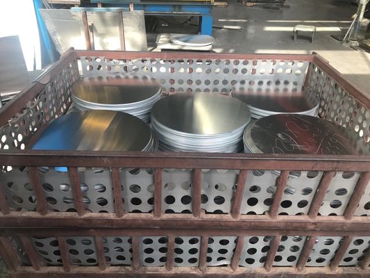 Anodized Aluminum Round Circle LED Shell Kitchen Utensils Custom Size High Flatness Burr Free Edge Food Grade