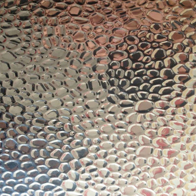 नारंगी छील स्टूक हथौड़ा चक्की उभरा दर्पण परावर्तक एल्यूमीनियम शीट