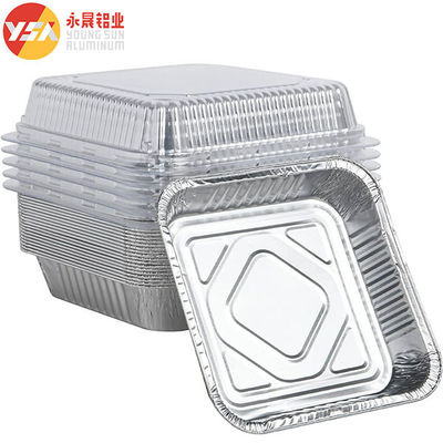 8x8 पैन ब्रेड स्क्वायर पैन एल्यूमीनियम पैन केक पन्नी पैन 8x8 इंच बेकिंग