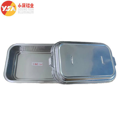 280ml 300ml एयरलाइन एल्यूमीनियम पन्नी कैटरिंग कंटेनर Oblong ओवन-सुरक्षित